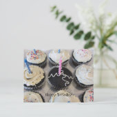 Birthday Cupcakes Briefkaart (Staand voorkant)