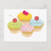 Birthday Cupcakes Briefkaart (Voorkant)