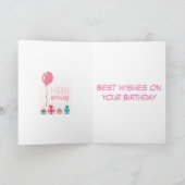 Birthday Cupcakes & Gifts Kaart (Binnen)
