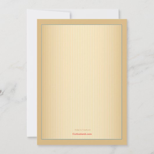 Birthday Cupcakes Invitation Kaart (Achterkant)