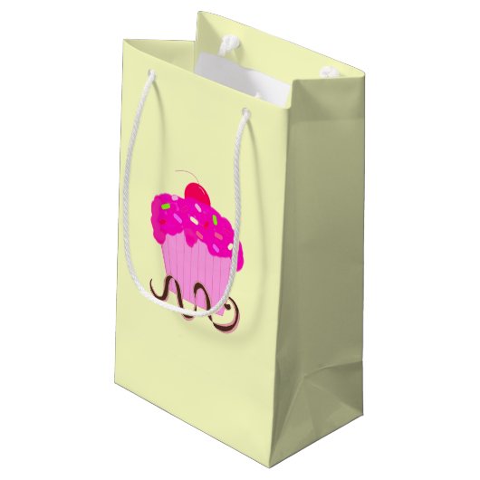 Birthday Cupcakes Klein Cadeauzakje (Achterkant Gekanteld)