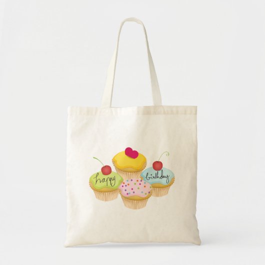 Birthday Cupcakes Tote Bag (Voorkant)