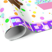 Birthday Cupcakes Wrapping Paper Cadeaupapier (Rol Hoek)