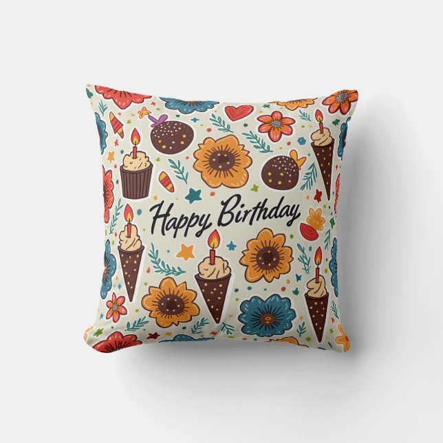 Birthday Cushion Kussen (Voorkant)