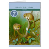 Birthday Cute Dormice CC0713 Thorburn Card (Voorkant)
