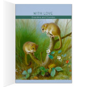 Birthday Cute Dormice CC0713 Thorburn Card (Binnen (Rechts))