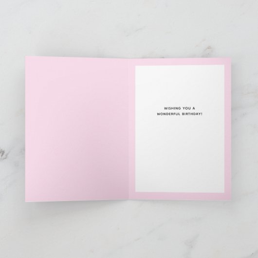 Birthday Cute Panda Pink Balloon Bouquet Kaart (Binnen)