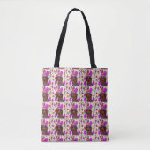 BIRTHDAY DACHSHUND  TOTE BAG (Voorkant)