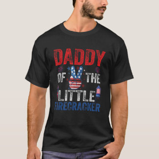 Birthday Daddy Dad Of The Little Firecracker T-shirt