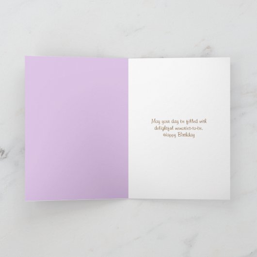 Birthday daisy bouquet in laarzen kaart (Binnen)