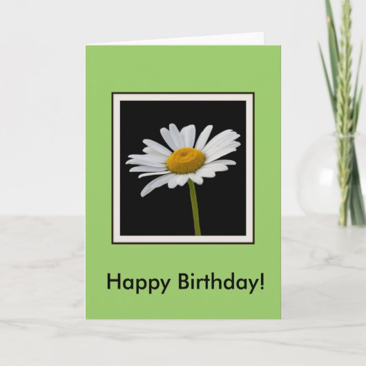 Birthday Daisy Kaart (Voorkant)