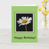 Birthday Daisy Kaart (Gele Bloem)