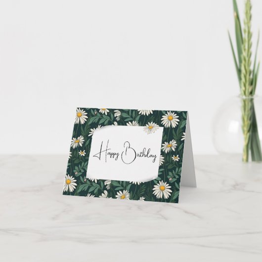 Birthday Daisy Meadow Kaart (Voorkant)