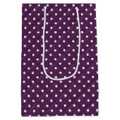 Birthday Daisy on Polka Dots medium Gift Bag Medium Cadeauzakje (Achterkant)