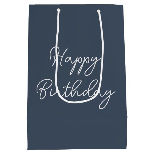 Birthday Dalmatian Dog With a Fire Hose Medium Cadeauzakje (Achterkant)