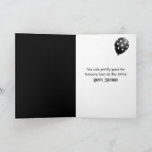 Birthday Dalmatian With Sunglasses On Tail Kaart (Binnen)