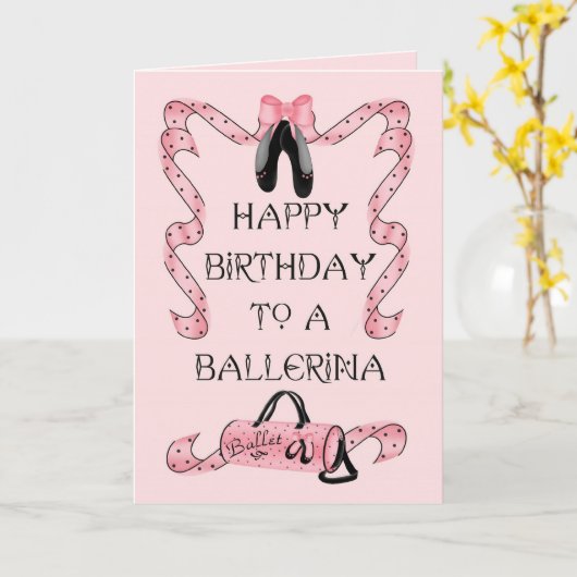 Birthday Dance Kaart (Gele Bloem)