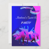 Birthday Dance Party Kaart (Voorkant)