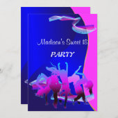 Birthday Dance Party Kaart (Voorkant / Achterkant)