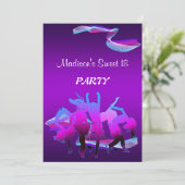 Birthday Dance Party Kaart (Staand voorkant)