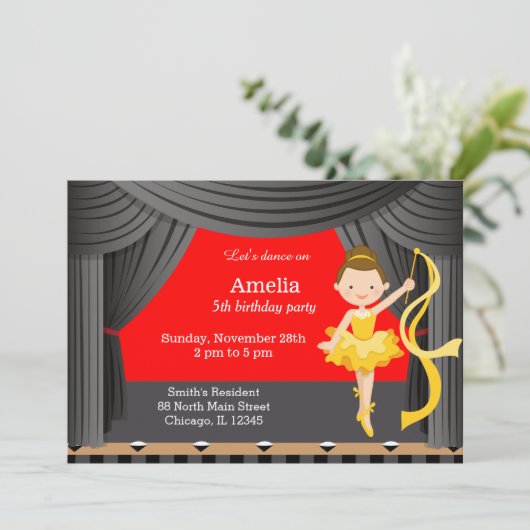 Birthday Dancer Kaart (Staand voorkant)