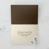 Birthday Dandelion Seedling On a Bible  Kaart (Binnen)