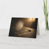 Birthday Dandelion Seedling On a Bible  Kaart (Voorkant)