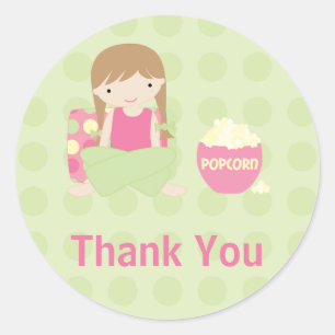 Birthday Dank je wel! Ronde Sticker