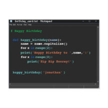 Birthday Dark Mode Notitieblok Computer Programmer
