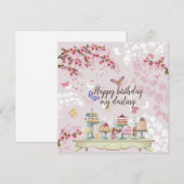 Birthday darling feestdagenkaart (Voorkant / Achterkant)