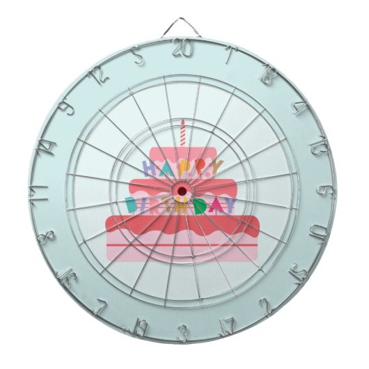 Birthday Dartboard Dartbord (Voorkant)