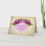 BIRTHDAY - DAUGHTER - Elegance with Lilacs & Heart Kaart<br><div class="desc">Geef je DAUGHTER de schuld van deze aardse,  maar elegante groet op haar verjaardag,  die haar dag zeker zal verhelderen.  Mooie Lilacs uit de tuin!</div>