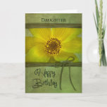 BIRTHDAY - DAUGHTER - GEEL DAGEN KAART<br><div class="desc">ZIE HETZELFDE AFBEELDING VOOR ANDERE BIRTHDAYS,  DANK U EN DENK VAN U LANG MET INVITATIE</div>