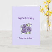 Birthday Daughter-in-Law - Flowers Card Kaart (Gele Bloem)