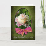 BIRTHDAY - DAUGHTER-IN-LOVE - KONIES/BOW KAART<br><div class="desc">CHARMING GREETING CARD WITH THE BEAUTIFUL MAJESTIC PEONY - SEE OTHER CARDS i.e. BIRTHDAYS,  THANK YOU,  GET WELL ETC.</div>