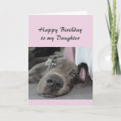 Birthday DaughterFun Dog definitie van Relax Humor Kaart (Voorkant)