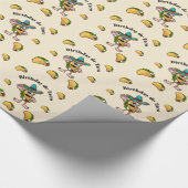 Birthday de Taco Gift Wrap Cadeaupapier (Hoek)
