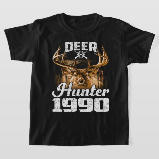 Birthday Deer Hunter 1990 Hunting T-shirt (Laagn)