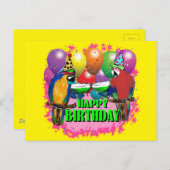 BIRTHDAY-DELEN BRIEFKAART (Voorkant / Achterkant)