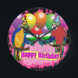 BIRTHDAY-DELEN RONDE KLOK<br><div class="desc">BIEDDAAGDELLPRODUCTEN VAN KUTE</div>