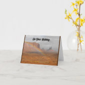 Birthday Desert Rainbow-Wenskaart Kaart (Gele Bloem)