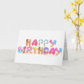 Birthday Desserts Fun Kaart (Gele Bloem)