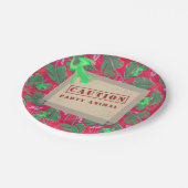 Birthday, dierlijk regenwoud papieren bordje (Gekanteld)