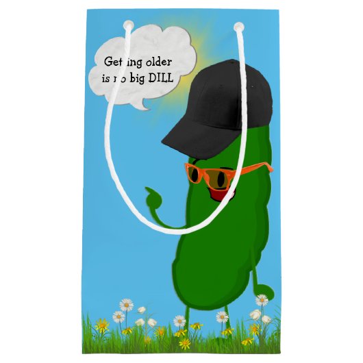 Birthday Dill Pickle met bril Klein Cadeauzakje (Voorkant)
