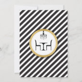 Birthday Dinner Party Gold Elegant Invitation Kaart (Achterkant)