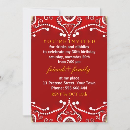 Birthday Dinner Party (Groot-Brittannië) Kaart (Achterkant)