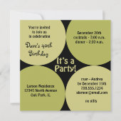 Birthday Dinner Party Invitation Sjabloon Kaart (Voorkant)