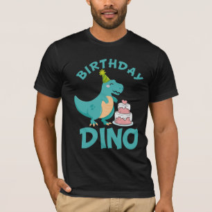 Birthday Dino - Cute Dinosaur Cake Surprise T-shirt