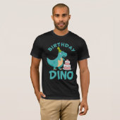Birthday Dino - Cute Dinosaur Cake Surprise T-shirt (Voorkant volledig)