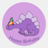 Birthday Dinosauer Stickers (Voorkant)